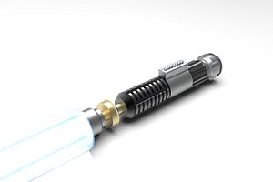 obi-wan kenobi s lightsaber 3D model