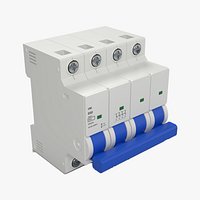 4-Pole Miniature Circuit Breaker MCB DIN Rail - D32 400V