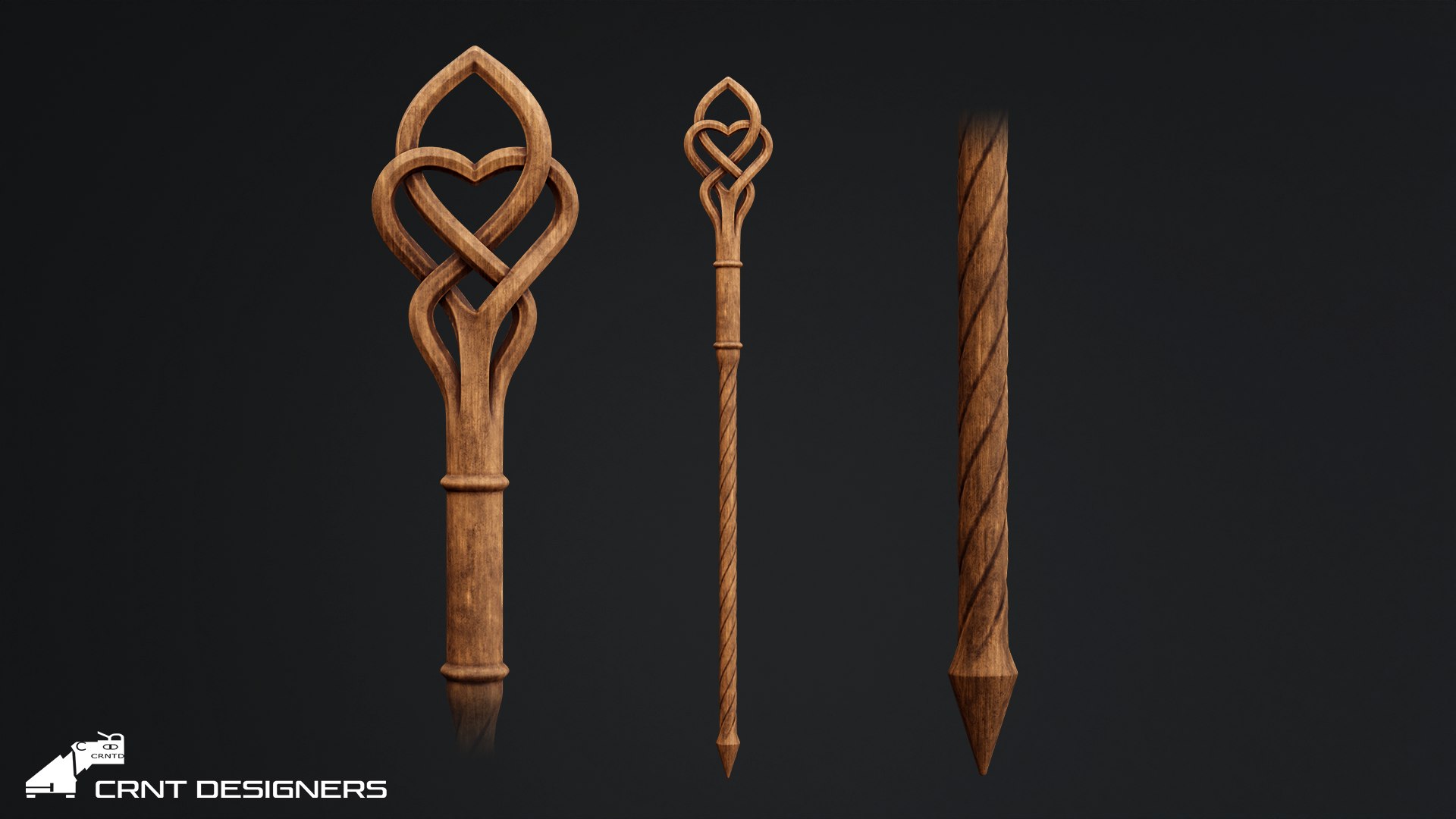 나무 지팡이 3D 모델 - TurboSquid 2286308, image size:1920x1080