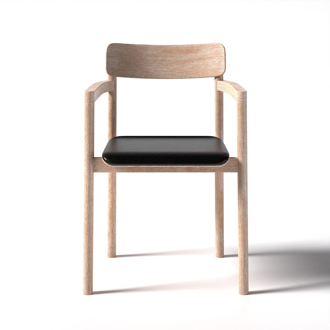 Post Chair - Model 3446 Black 3D Model - TurboSquid 1805227
