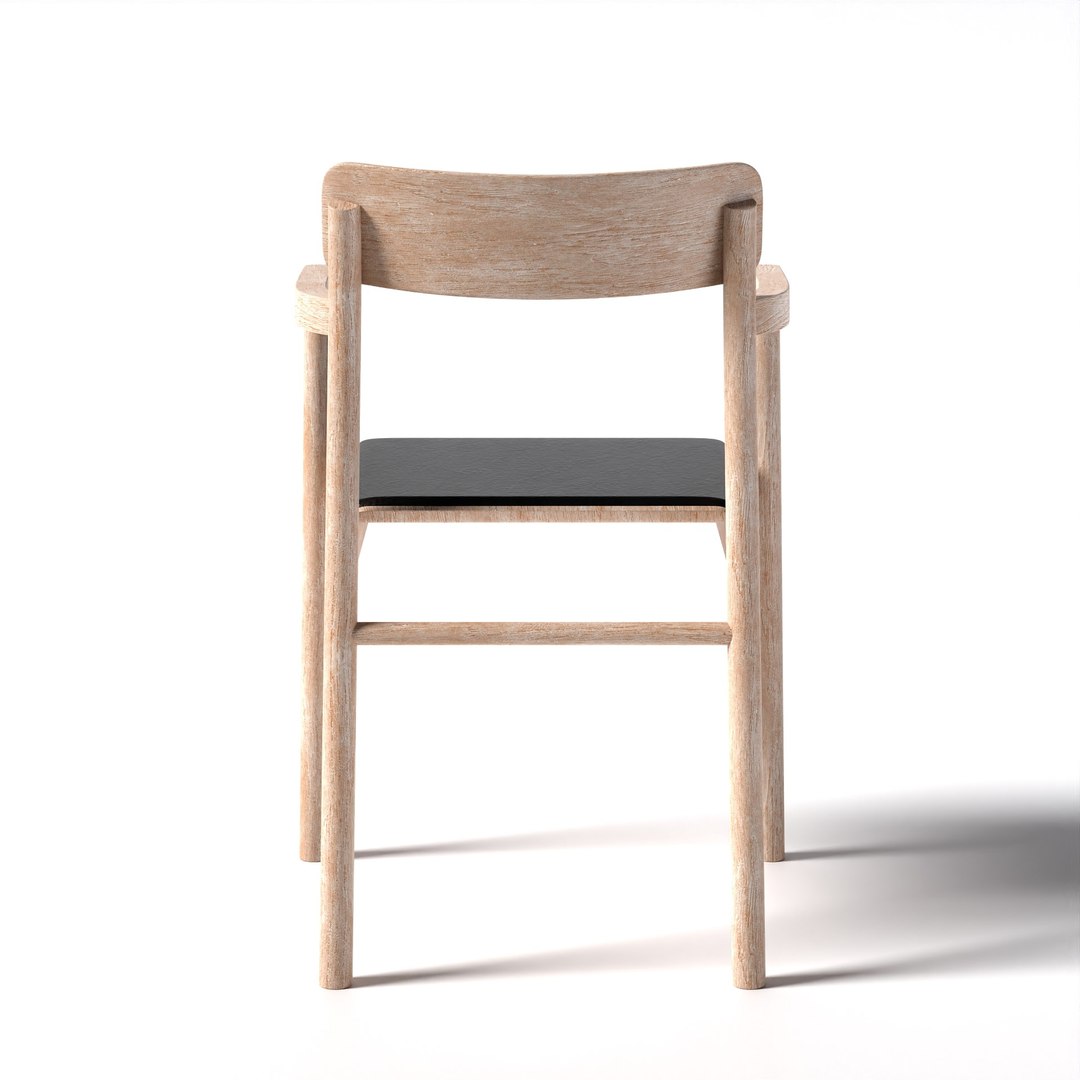 Post Chair - Model 3446 Black 3D Model - TurboSquid 1805227