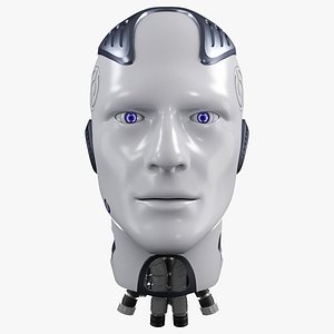 3D Male Robot Head model