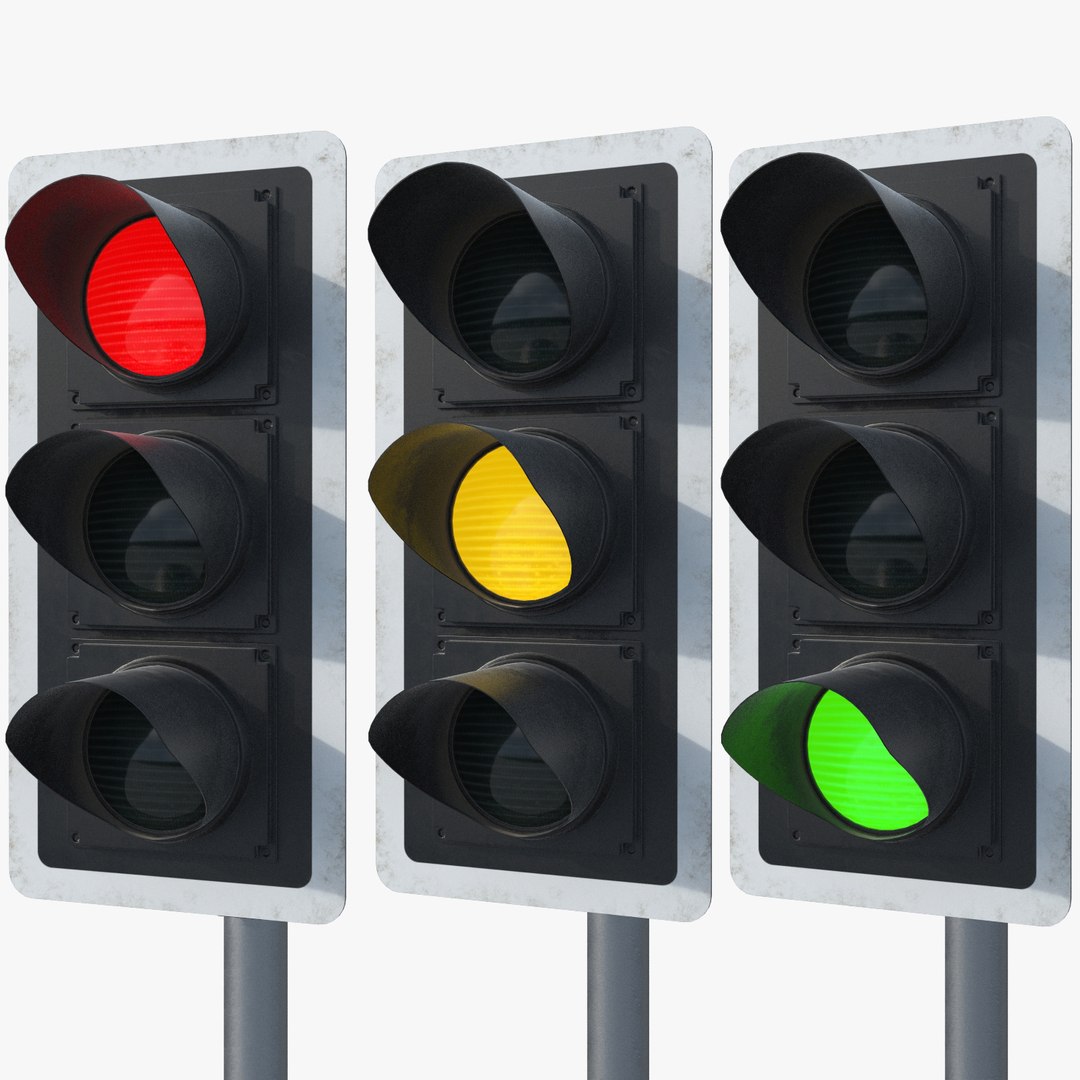 Traffic Signals UHD 3D - TurboSquid 2019068