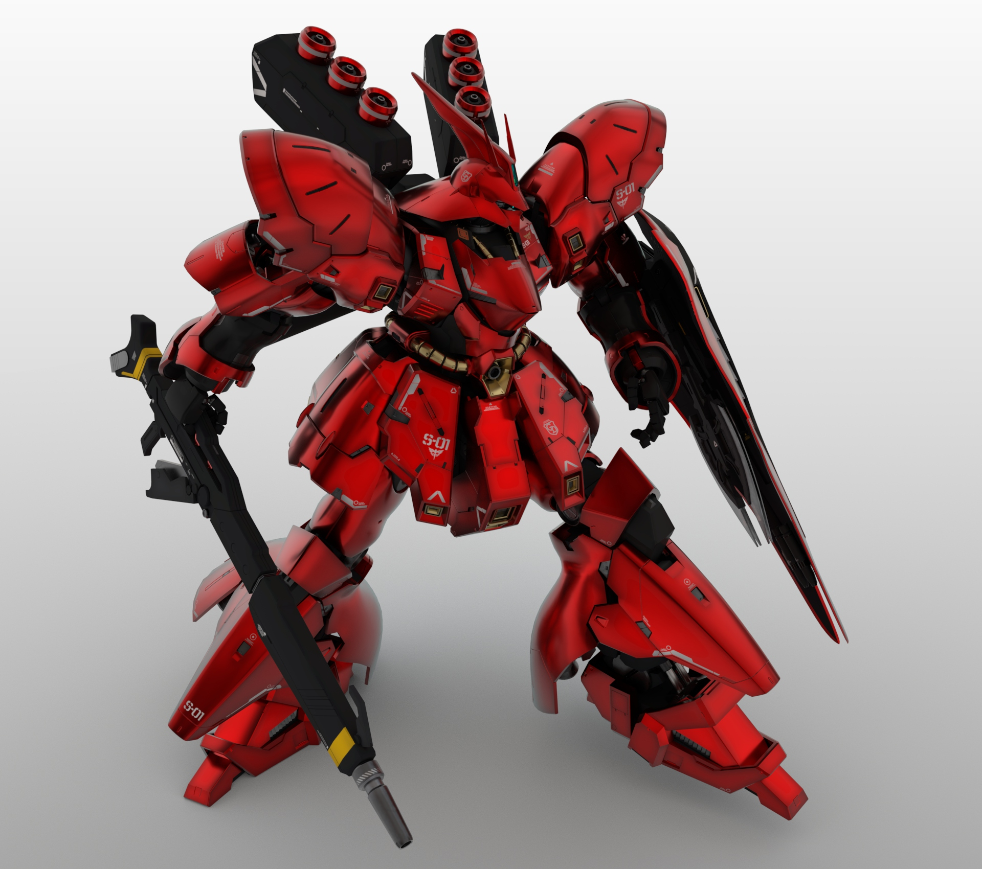 3D Sazabi MSN-04 model - TurboSquid 1756896