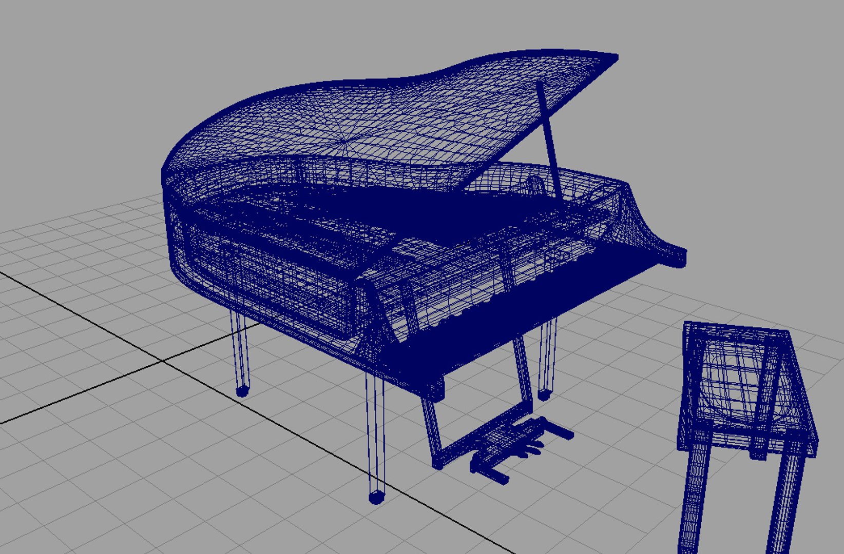 piano 3d model