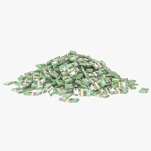 100 Euro Bill Pile