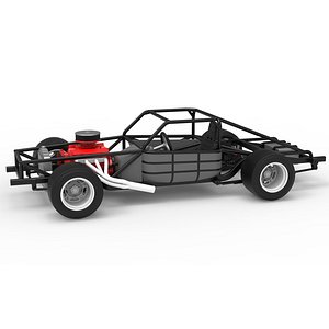3D Vintage Asphalt Modified stock car Base V8 Scale 1 to 25