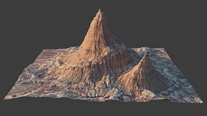 3D 8K Detailed Cliff Landscape model
