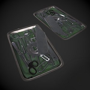 3D Surgery Tools Vintage model