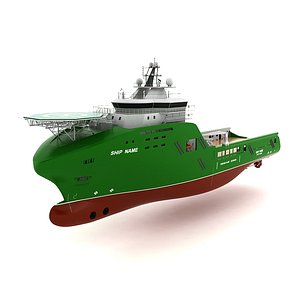 3d ship port model