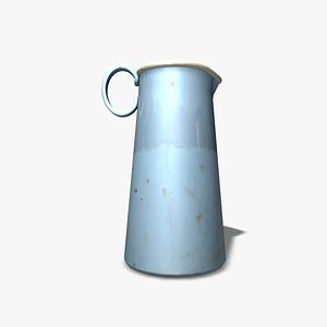 3d c4d old milk jug