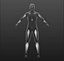 LowPoly homme blanc en maillot de bain