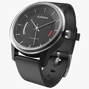 3D Wrist Watch Garmin Vivomove Sport Fastened