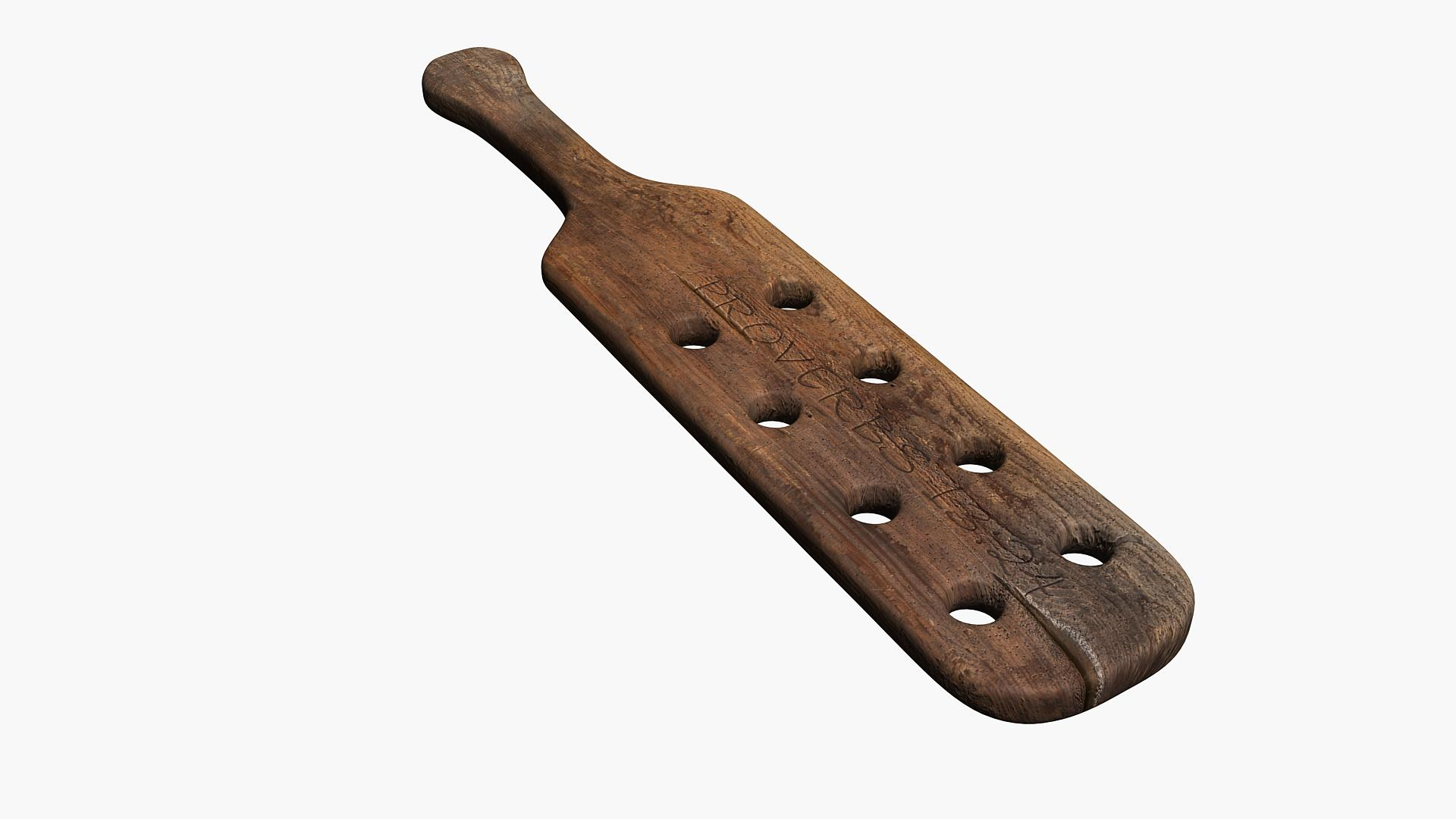 3D Vintage School Paddle TurboSquid 1985000