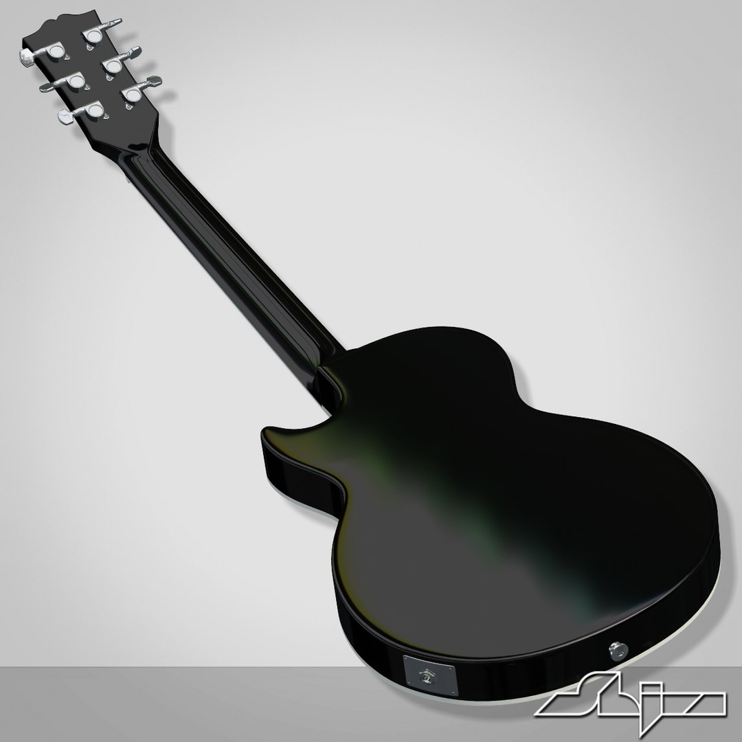 3d Model Of Guitar Gibson Les Paul