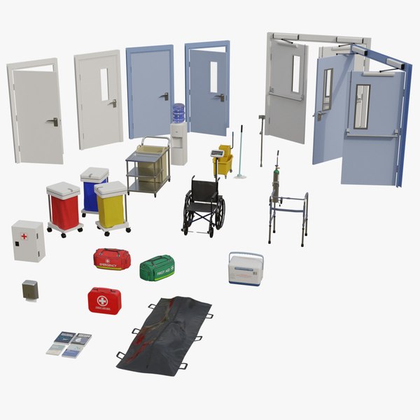 Hospital Props Collection 2A 3D model