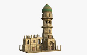 3D Arabic Ancient Building
