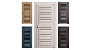 3D Interior doors blinds 02
