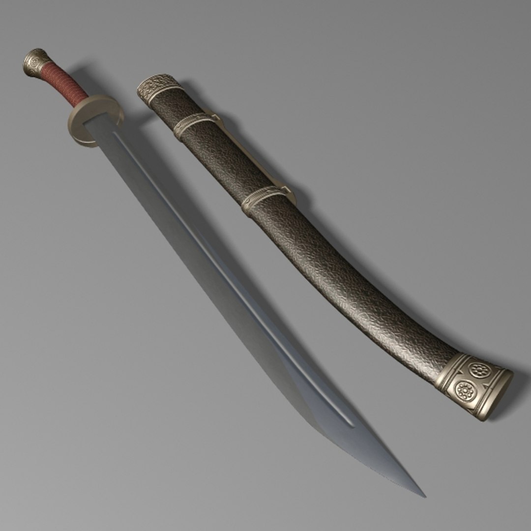 3d Model Dao Sword