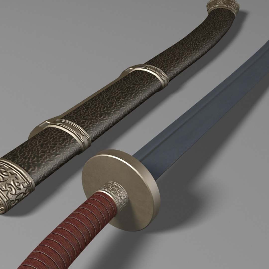 3d Model Dao Sword