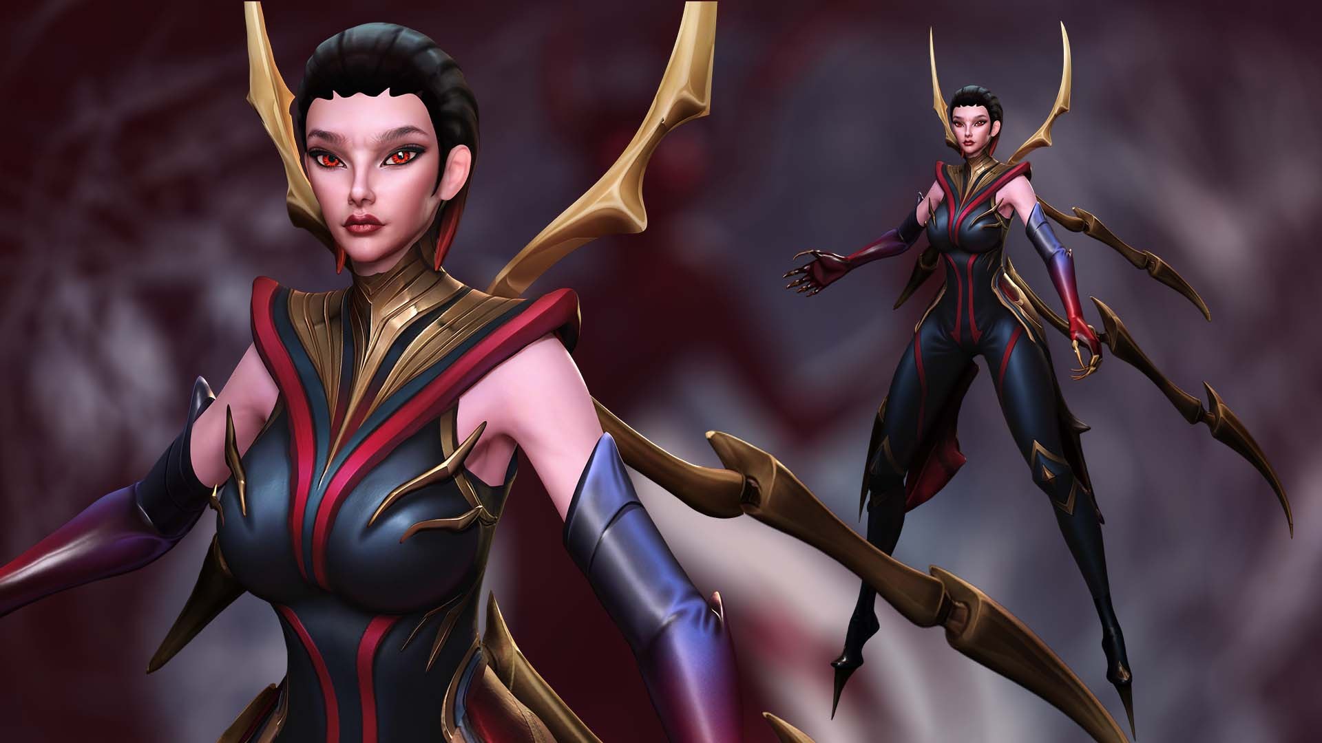 Elise - league of legends 3D model https://p.turbosquid.com/ts-thumb/JO/FVx9zy/qE/2/jpg/1737554950/1920x1080/fit_q87/5371f14dd0034a48c437220c68da835d4fd489f4/2.jpg