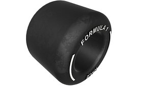 FORMULA 1 CAR WHEEL TIRE KEYCHAIN DECOR STL FILE 3D print model