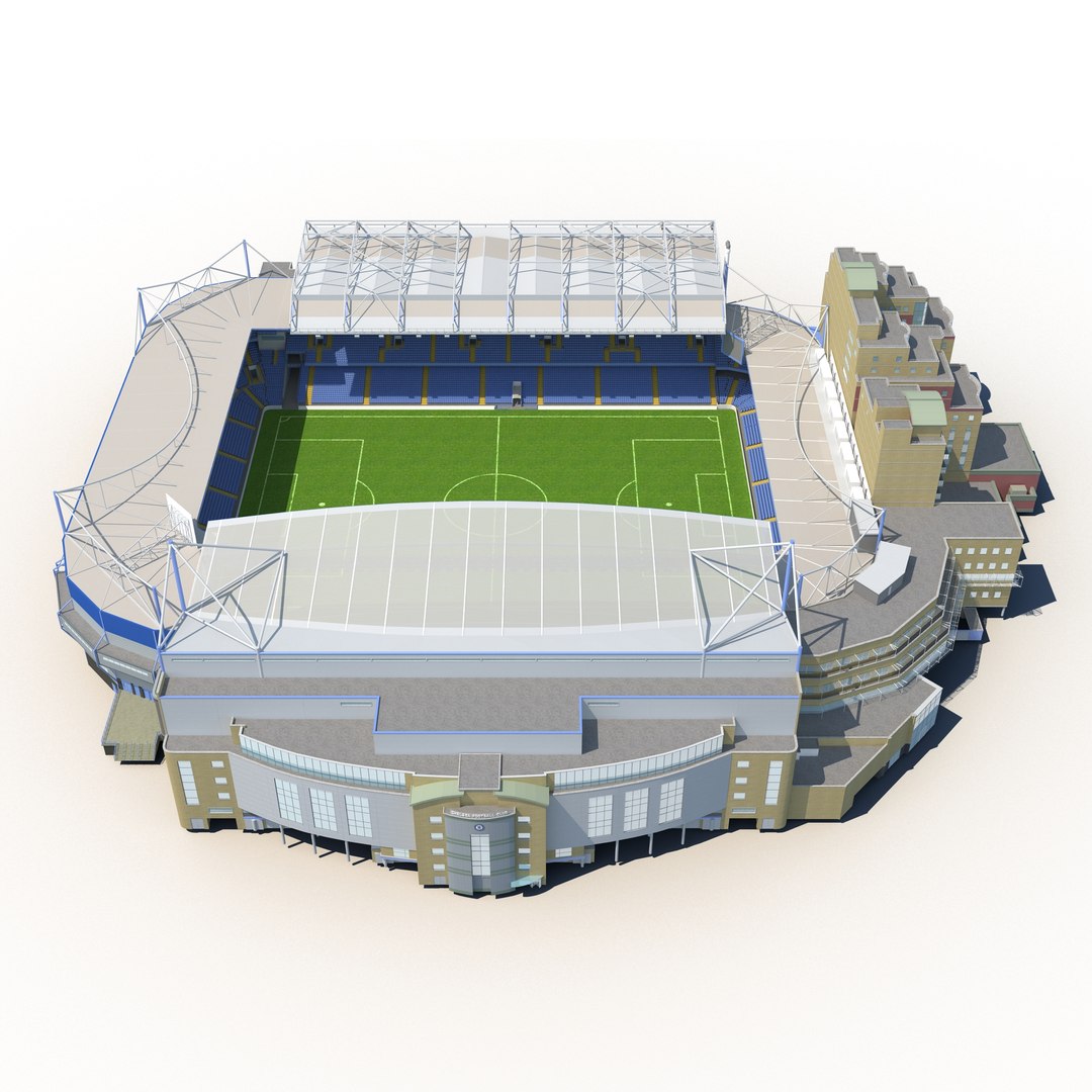 Stamford Bridge Stadium 3D model preview
