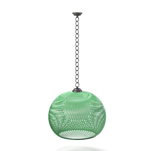 Mid-Century Woven Fiberglass Pendant Lights model
