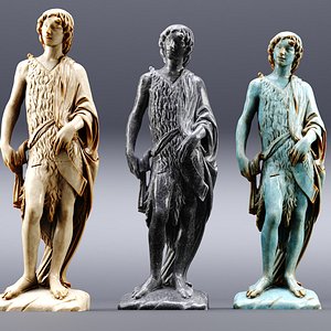 John the baptist sculpture 3D