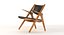 Fotorealistische Ch28 Carl Hansen & Sn Armchair von Hans J