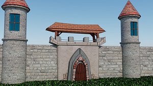 Gate of castle 3D model
