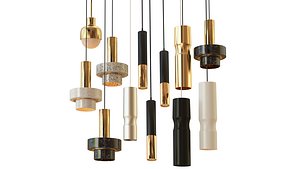 3D set chandelier model