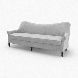 transitional sofa 4 3D model