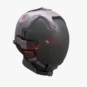 3D model Sci-fi Helmet