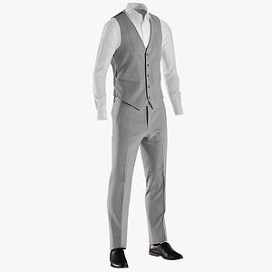 Men's Shoes with Pants, Shirt and Waistcoat 2