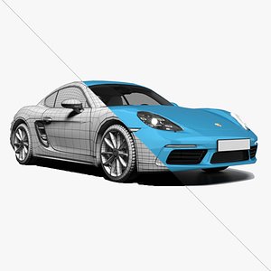 Porsche 718 Cayman Sc4d 3D model
