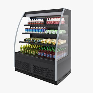 3D model Open Refrigerated Cabinet