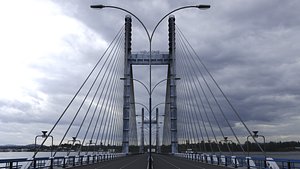 3D model Cable Stayed Bridge