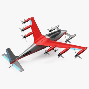 Kittyhawk Electric Air Taxi Red 3D