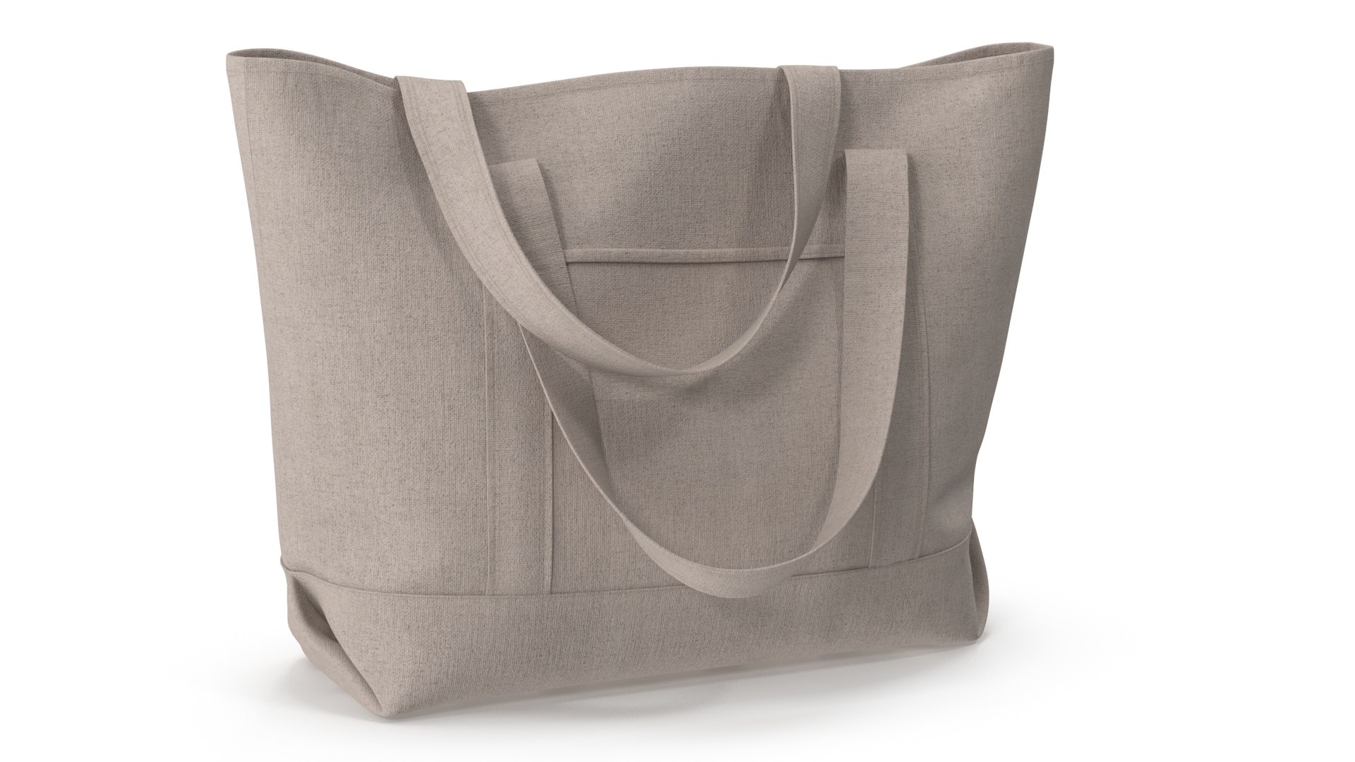 Canvas Tote Bag Standing 3D model preview
