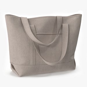 3D Canvas Tote Bag Standing