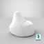 3D Bean Bag Chairs and Pillows Collection V7