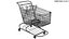Detailed Shopping Cart Linear Array 3D model