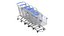 Detailed Shopping Cart Linear Array 3D model