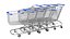 Detailed Shopping Cart Linear Array 3D model
