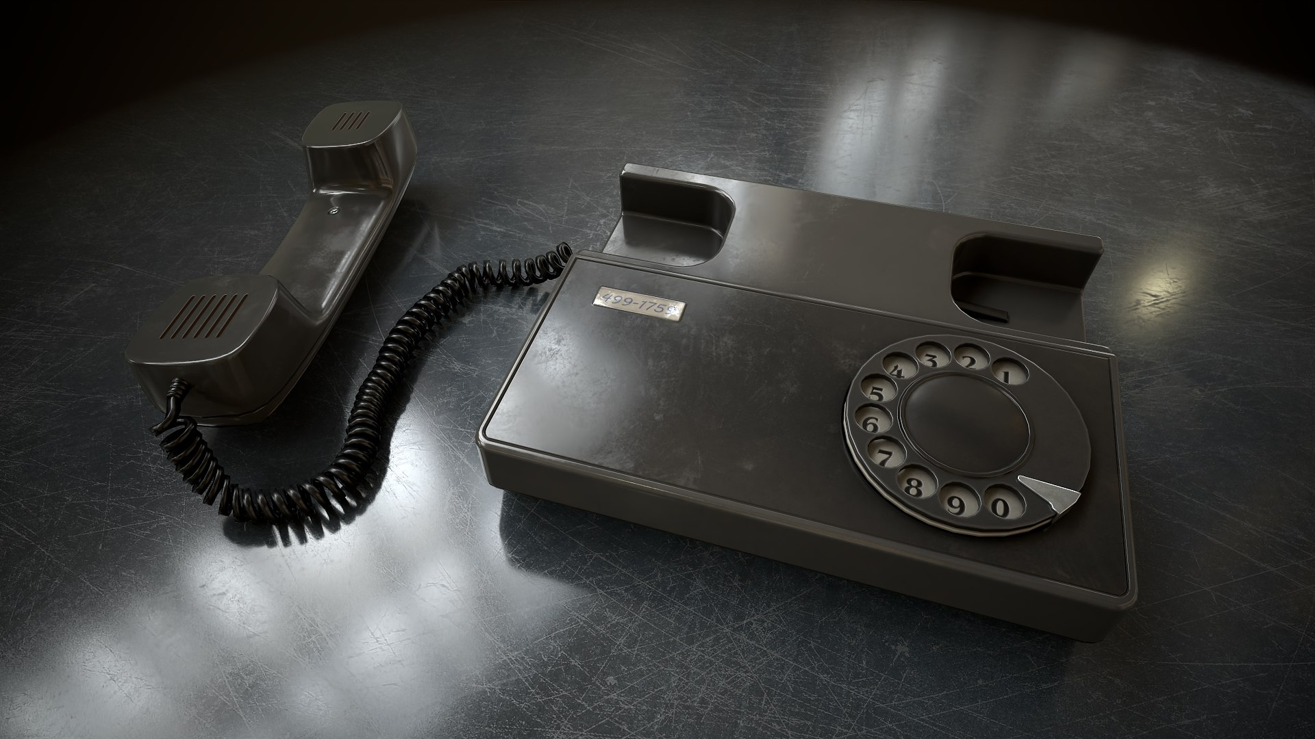3D Retro Telephone - TurboSquid 2197697