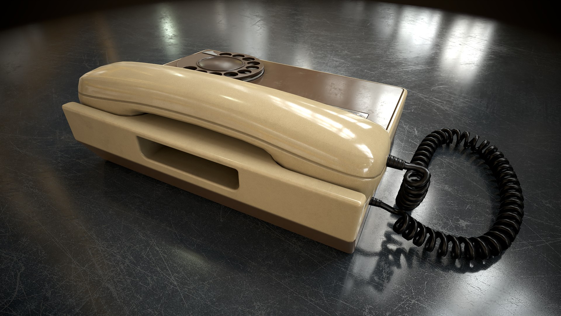 3D Retro Telephone - TurboSquid 2197697