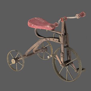 Vintage Old Rusty Children's Bicycle.
