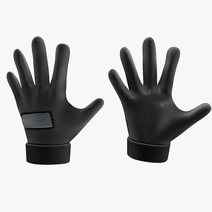3D Tactical Gloves model