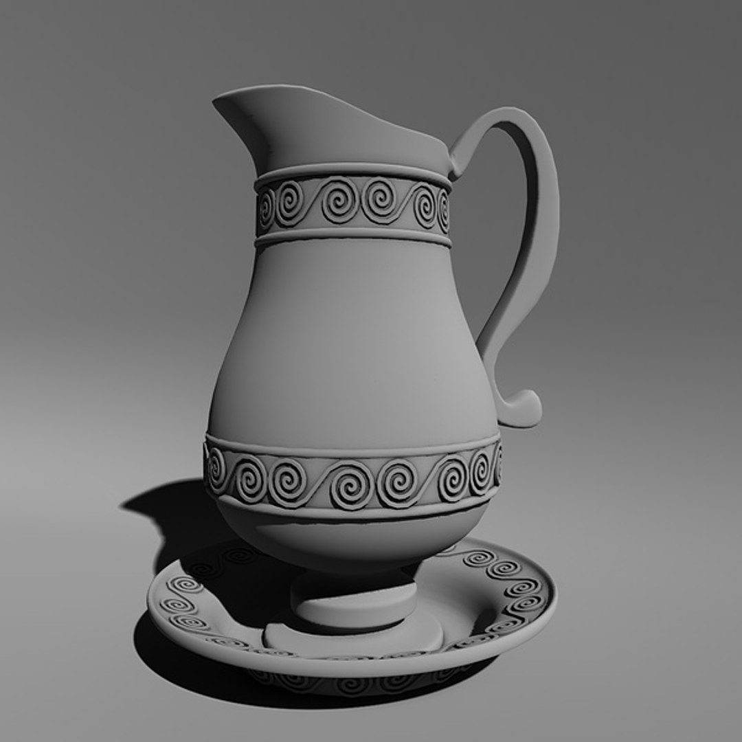 3d tin pot model